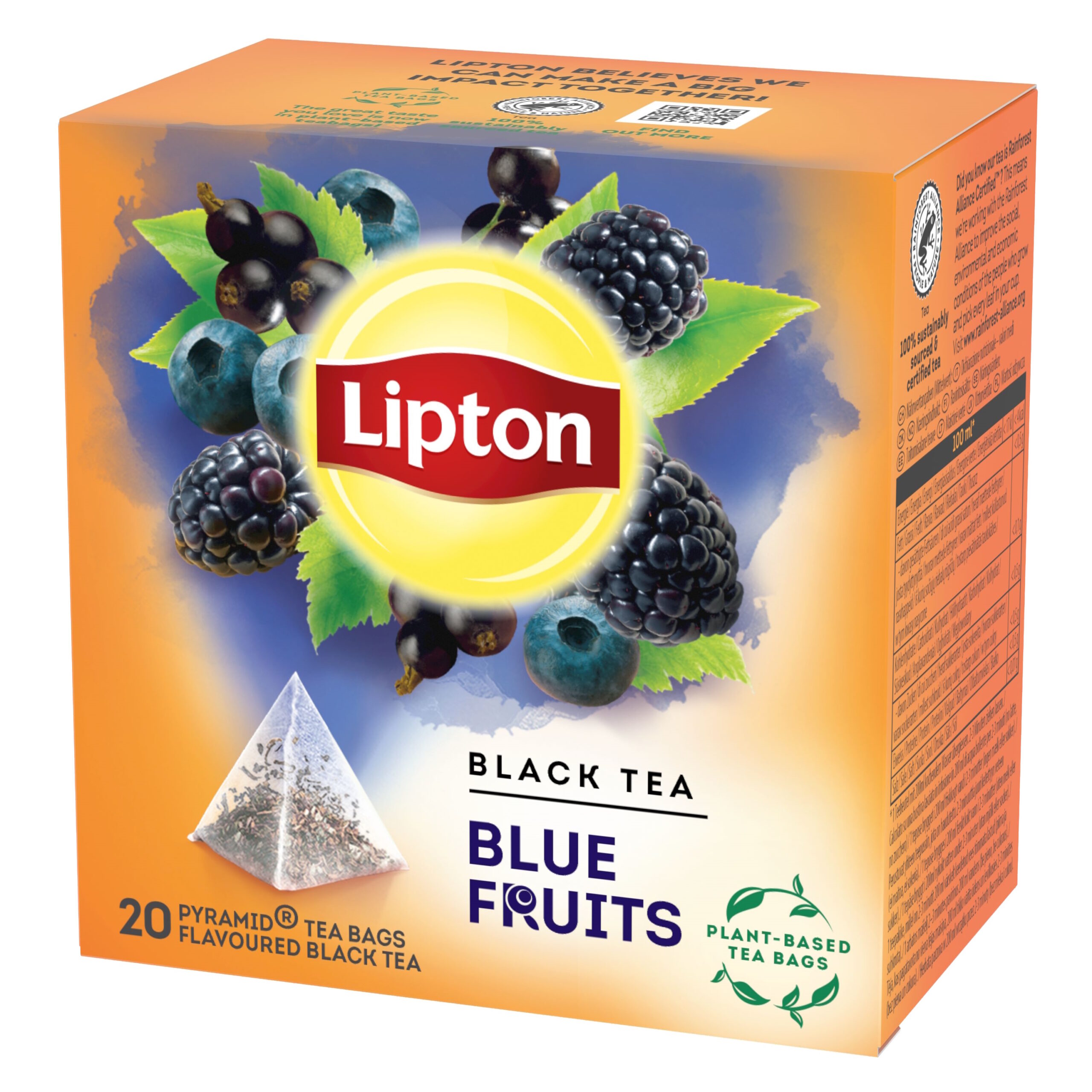 Lipton püramiid Blue Fruits Tea 20pk – Mobec AS