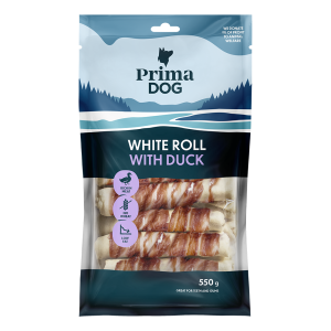 PrimaDog närimisrullid pardilihaga 13cm,15tk,550g