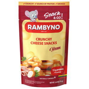 Suitsutatud sulatatud juustusnäkk "Rambyno" singiga. Rasva kuivaines 45%, 75g