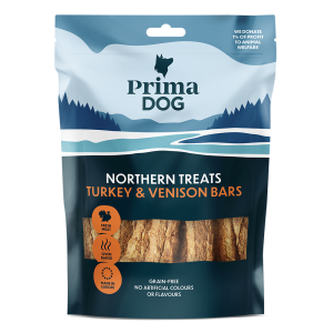 PrimaDog Northen Treats maius kalkuni-hirveliha 150g