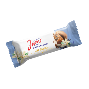 Glasuuritud magustoit JUMS vanilliiniga 24,4% rasva, 38g