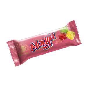 Kohuke "Magija" tarretise tükkidega šokolaadi glasuuris, 22% rasva, 45g