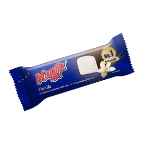 Vanilje kohuke "Magija" šokolaadi glasuuriga, 22,8% rasva., 45g