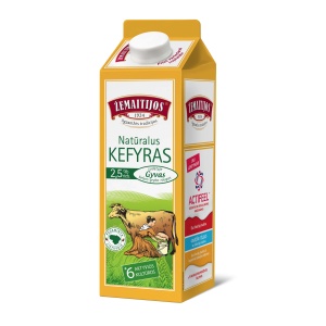 Keefir ŽEMAITIJOS 2,5% rasva, 0,9 kg