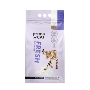 PrimaCat Fresh kassiliiv valge kaltsiumbentoniit, lavendli lõhnaline 5L