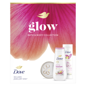 Kinkekomplekt Dove Glow+ ehete alus