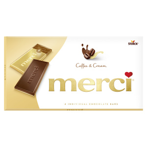 Merci Kihiline šokolaad koorekohvi-maitselise ja valge šokolaadiga 100g