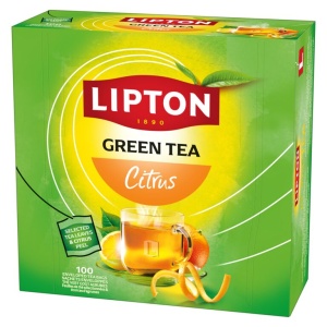 LIPTON Roheline tee tsitrusega 100x1,3 g (fooliumis)