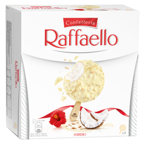 RAFFAELLO jäätis kookose ja mandliga 4x70ml
<br>
<br>
<b>NB!Toodet saab osta vaid ise järgi tulles. </b> SOODUS! Parim enne: 06.05.26