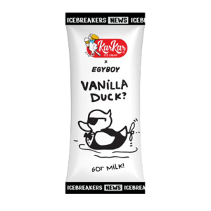 KAR KAR vanillijäätis Vanilla Duck 80 ml/57 g
<br>
<br>
<b>NB!Toodet saab osta vaid ise järgi tulles. </b> SOODUS! Parim enne: 14.10.26
