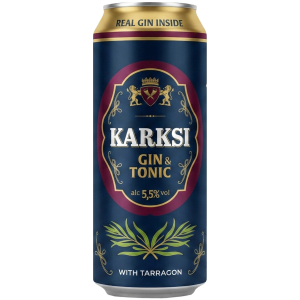 Karksi long drink Gin & Tonic Tarragoniga 5,5% 0,5 L purk