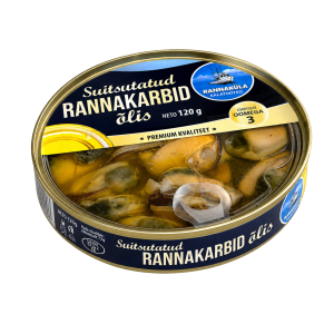 Rannaküla suitsutatud rannakarbid õlis 120g