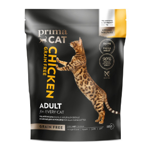 PrimaCat GrainFree täistoit täiskasvanud kassidele kanalihaga 1,4kg SOODUS! Parim enne: 08.09.26