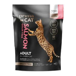 PrimaCat GrainFree täistoit täiskasvanud kassidele lõhega 1,4kg SOODUS! Parim enne: 08.09.26