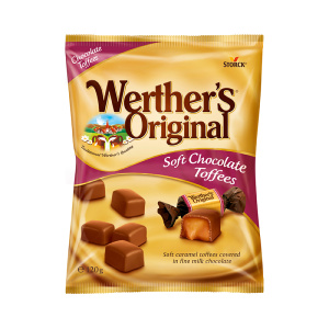 Werther's pehme iiris šokolaadis 120g kott SOODUS! Parim enne: 30.09.26