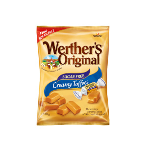 Werther's Original suhkruvabad pehme kooreiirise kompvekid 80g SOODUS! Parim enne: 30.07.26