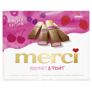 Merci šokolaad Yoghurt/Fruit 250 g SOODUS! Parim enne: 01.10.26