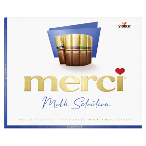 Merci Milk assortii piimašokolaadist 250g SOODUS! Parim enne: 01.10.26